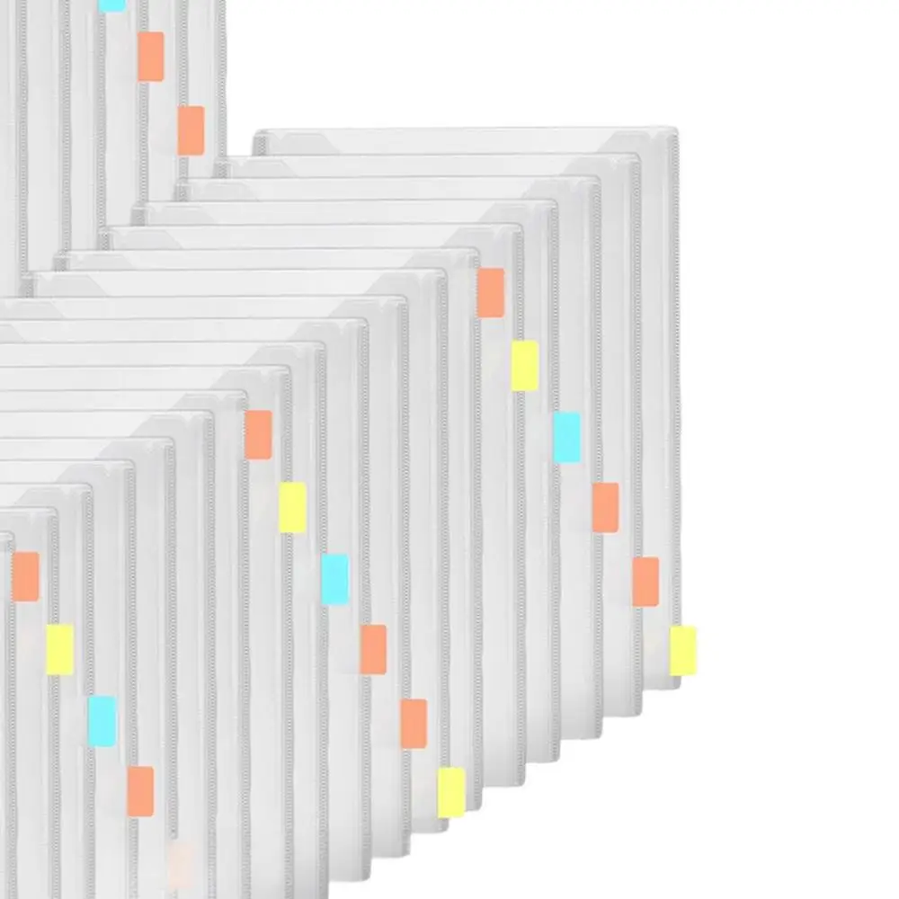 Clear Document File Folders With Adhesive Index Tabs For School_voghion.com