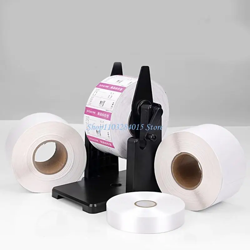 R6FF Manual External Barcode Printer Paper Stand for Desktop Label Printer Thermal Receipt Easy Installation Accessories