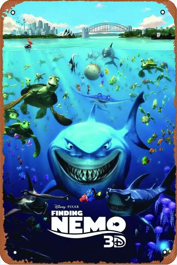 Finding Nemo (2003) Plaque Poster Metal Tin Sign ; Vintage Retro Wall Decor