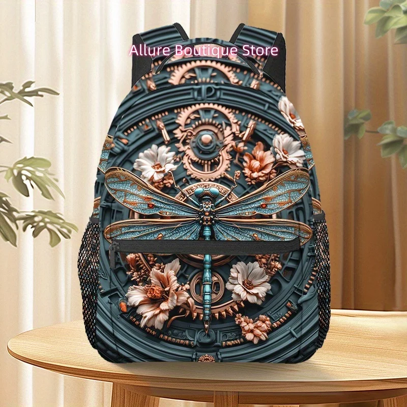 Steampunk Dragonfly (6) Fashion Printed Backpack, Men's Outdoor Sports Backpack Hiking Backpack, Camping, Party, Casual Gatherin