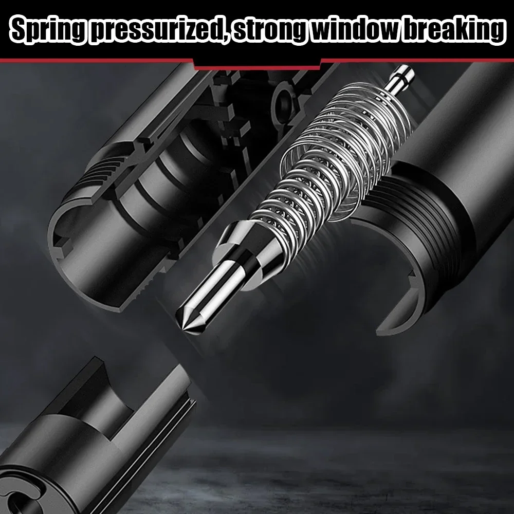 2 In 1 Car Safety Hammer Emergency Glass Breaker Cut The Seat Belt High Hardness Tungsten Steel Rescue Tool Auto Accessories view 5