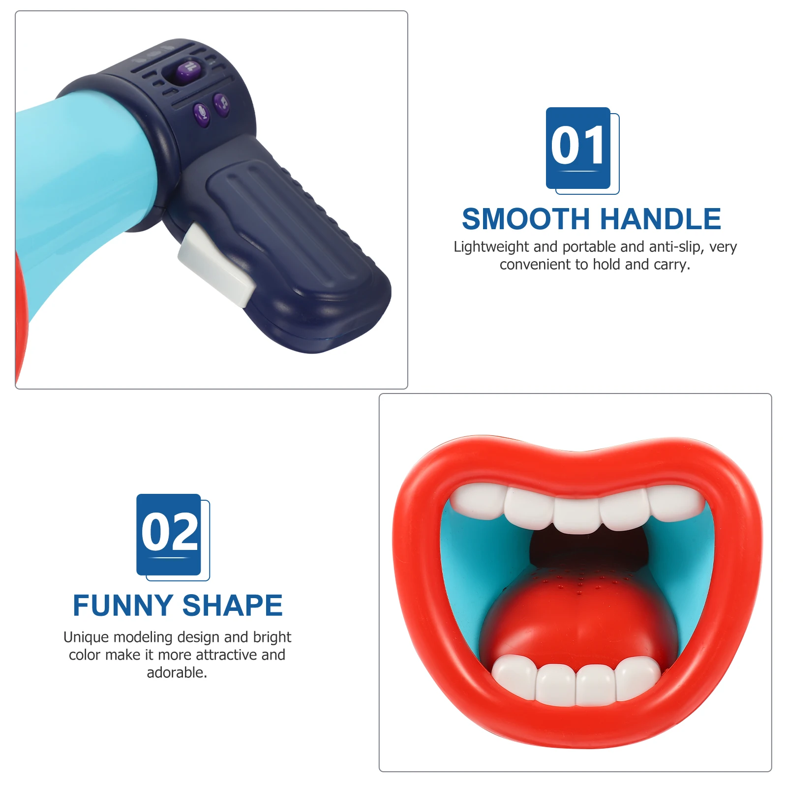 

Handheld Megaphone Kids Loudspeaker Toy Voice Changing Microphone Mini Speakers Durable Lightweight Portable Interactive Team