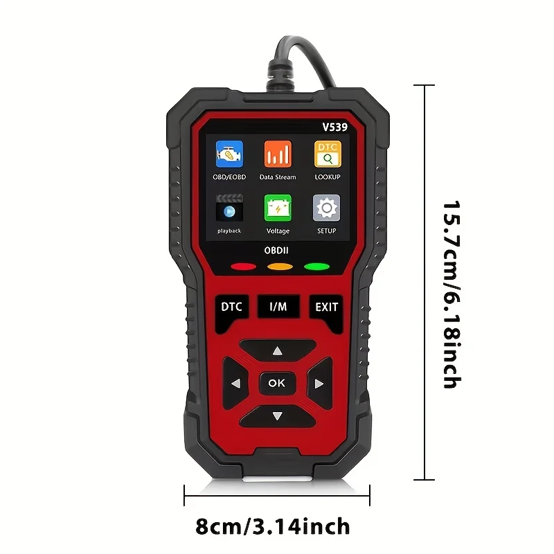 OBD2 Scanner Code Reader Car Engine Fault Diagnostic Tool, Read and Clear Error Codes for All 1996+OBDII/EOBD Protocol Vehicles