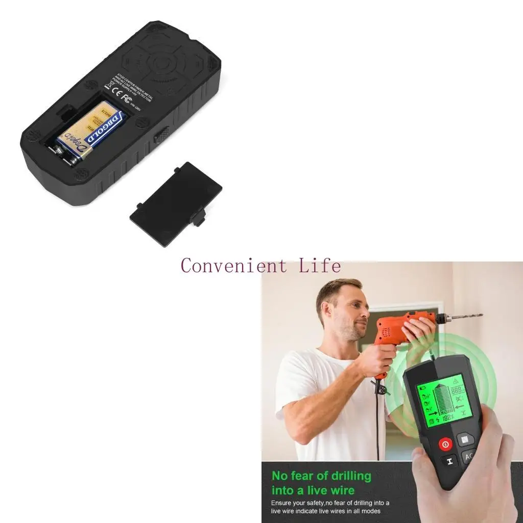 

L1EE 5 in 1 Wall Scanner LCD Display Studs Detector for Wood Metal Studs Detection