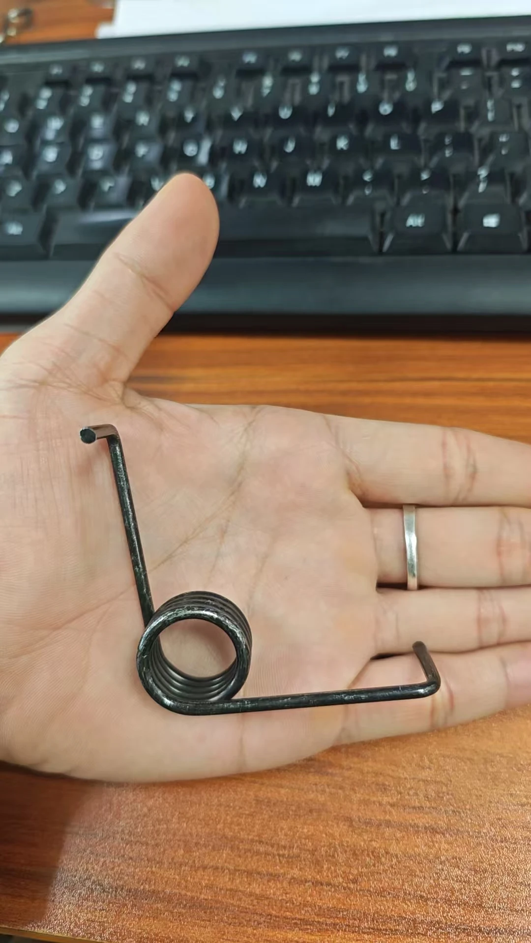 2PCS Finewe Customized Electroplating steel Industrial Spring  Wire 3mm OD 24mm Heavy Duty Torsion Spring