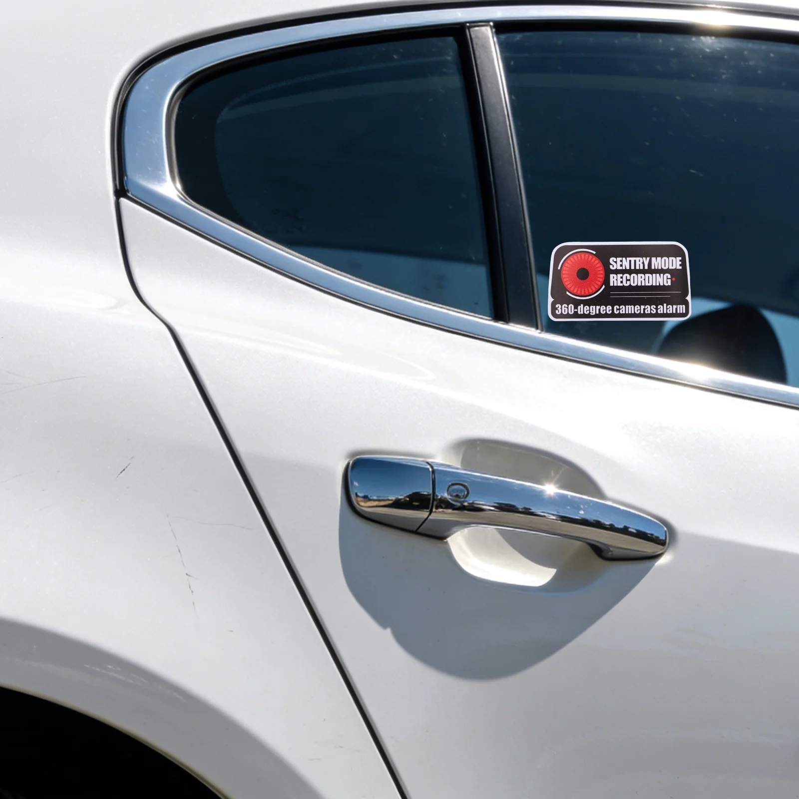

10pcs Car Parking Warning Stickers Static Security Decal For Dash Cam Vehicle Record Window Bumper Sticker