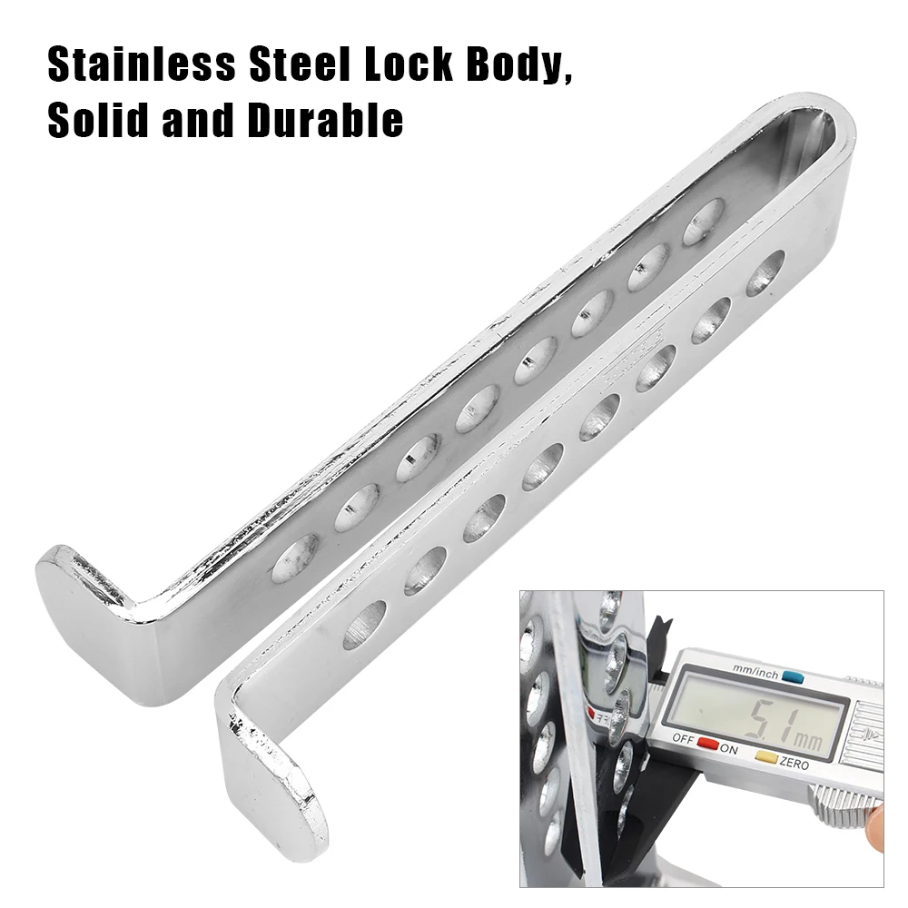 Steel Stainless Car Clutch Lock Auto Brake Pedal Lock Throttle Accelerator Security Anti-Theft Tool Universal