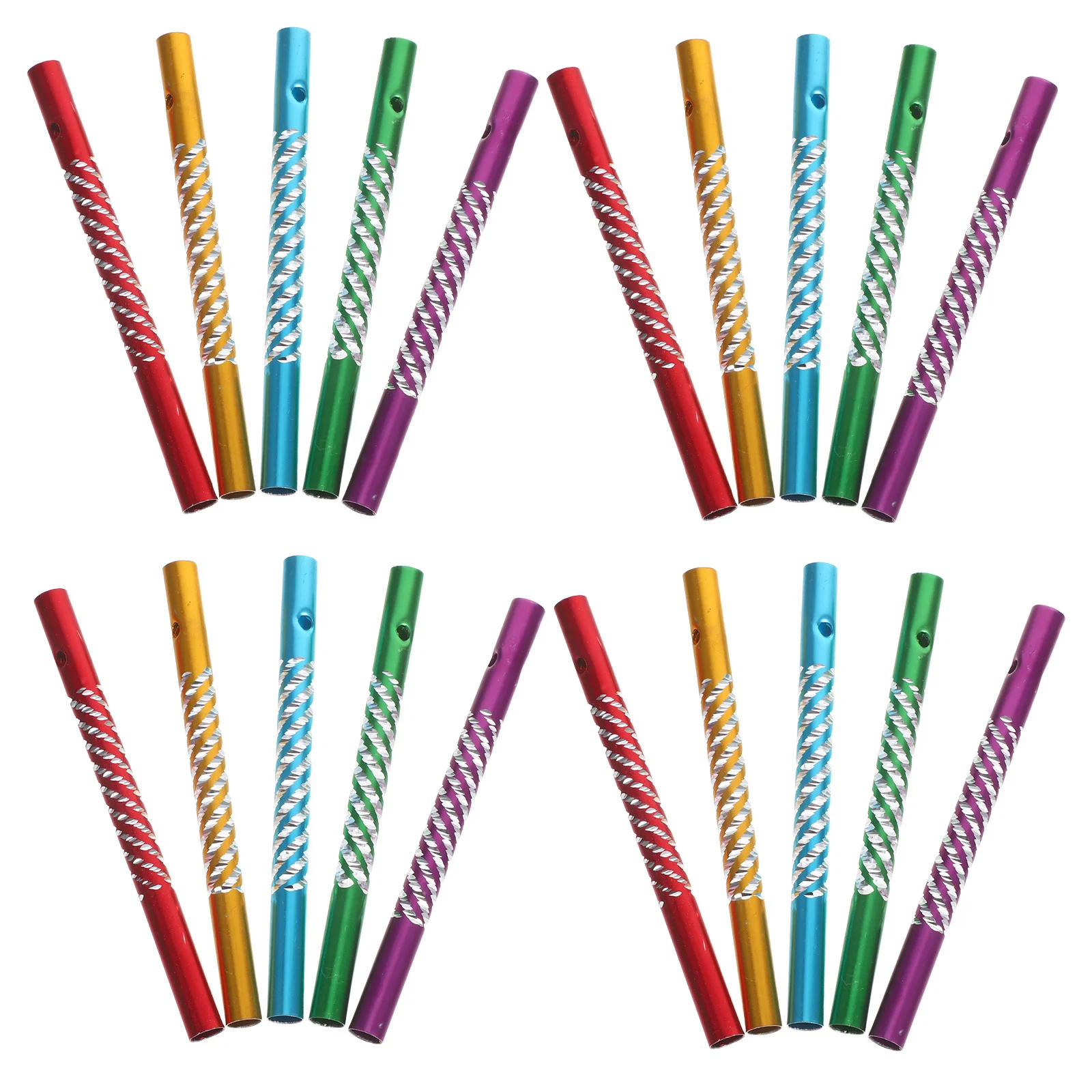 

100Pcs Wind Chime Tubes DIY Craft Parts Sturdy Metal Pipes for Home Decor Educational Wind Bell Making Supplies