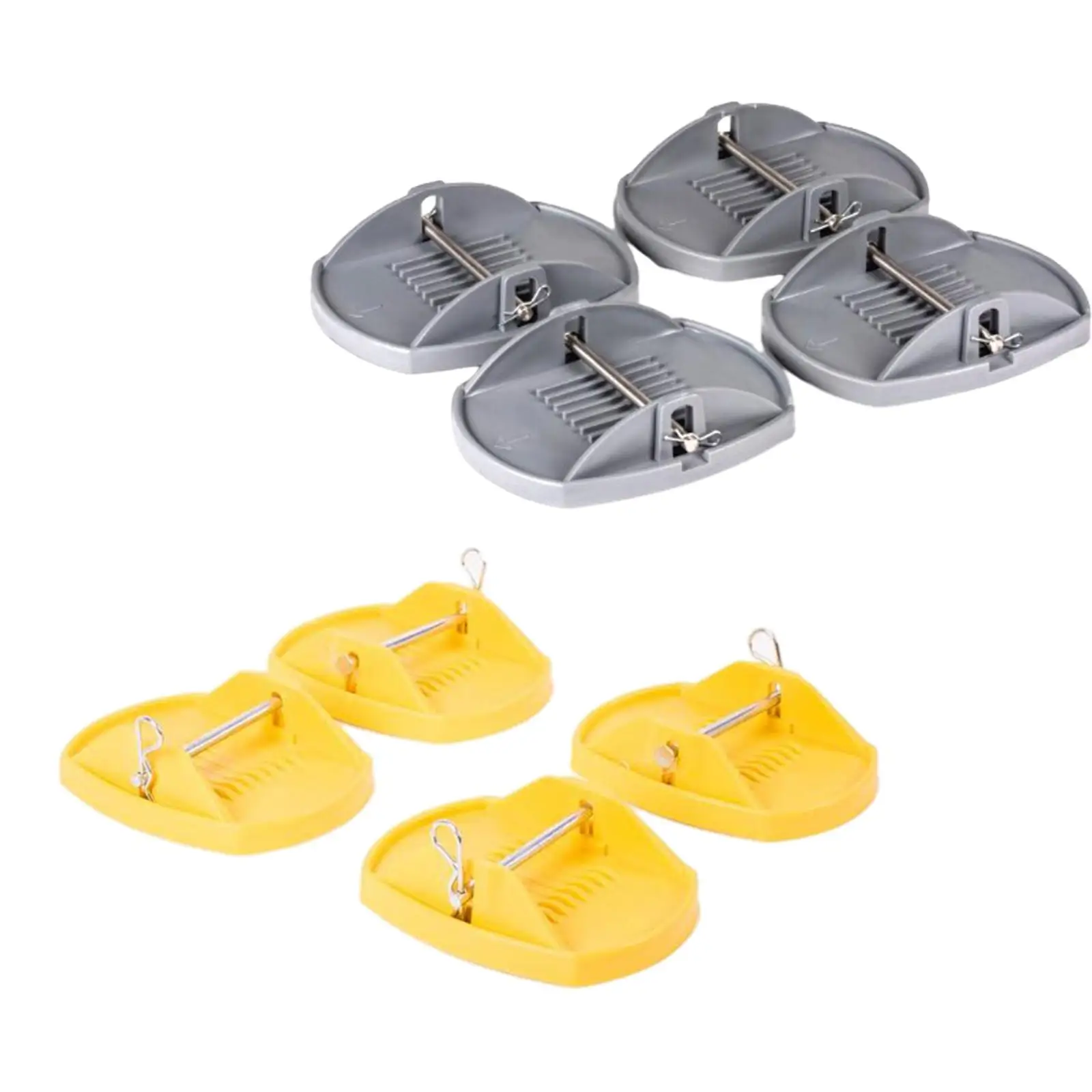 

Комплект из 4 высокопрочных подушек-адаптеров для домкрата, для автодомов, усиленные, с разгрузкой нагрузки, противоскользящими канавками, профессиональные подушки для подъема домкрата