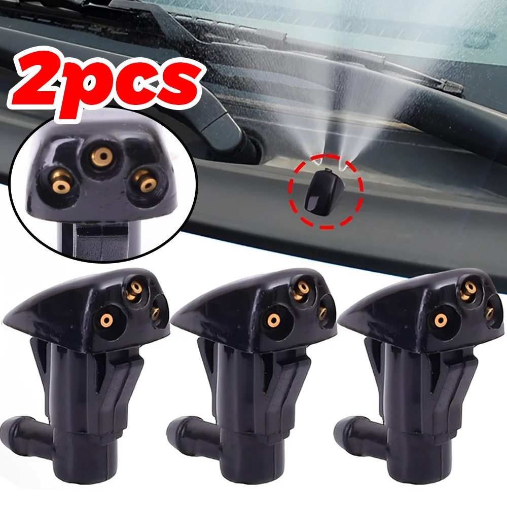 New Car Windshield Wiper Washer Spray Nozzle for Toyota Hyundai Auto 3 Holes Windshield Washer Nozzles Wiper Water Spray Jet