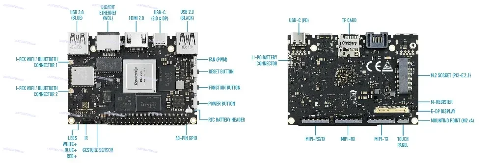 Khadas Edge-V RK3399 Core Board 6-core 64 بت Linux Android Ubuntu Development Board #5