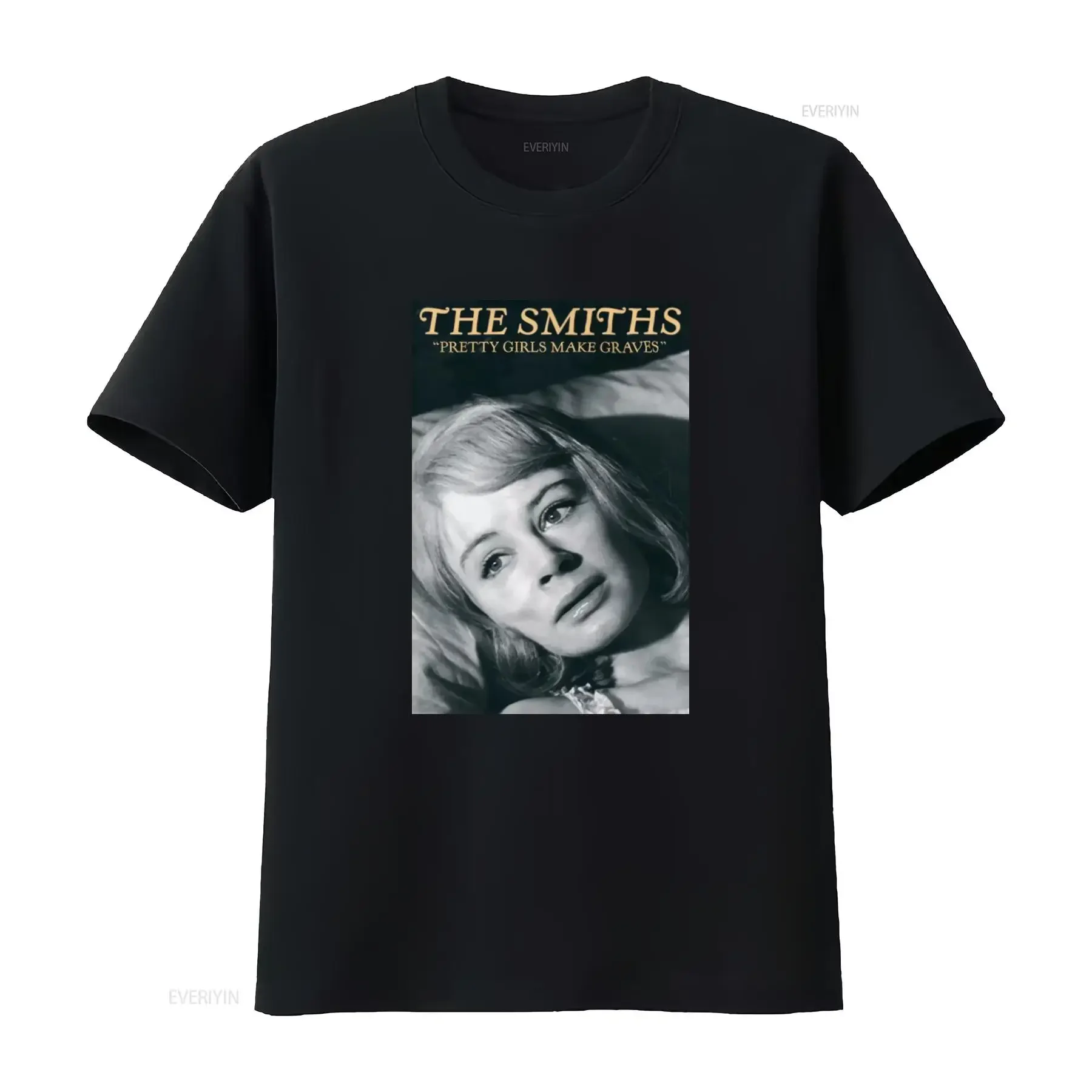 THE SMITHS Pretty Girls Make Graves Sarah Miles Organic T Shirt Morrissey Band Music  vintage Washed Versatile graphic