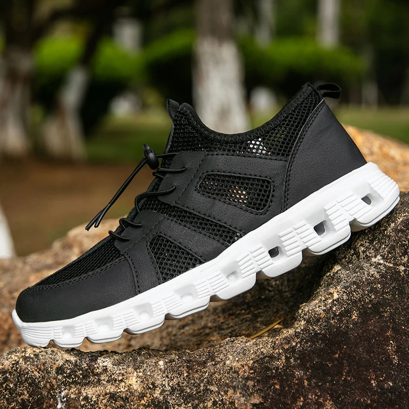 

New Men Casual Sports Shoes with Mesh Breathable Comfortable Non Slip Outdoor Hiking Men Shoes