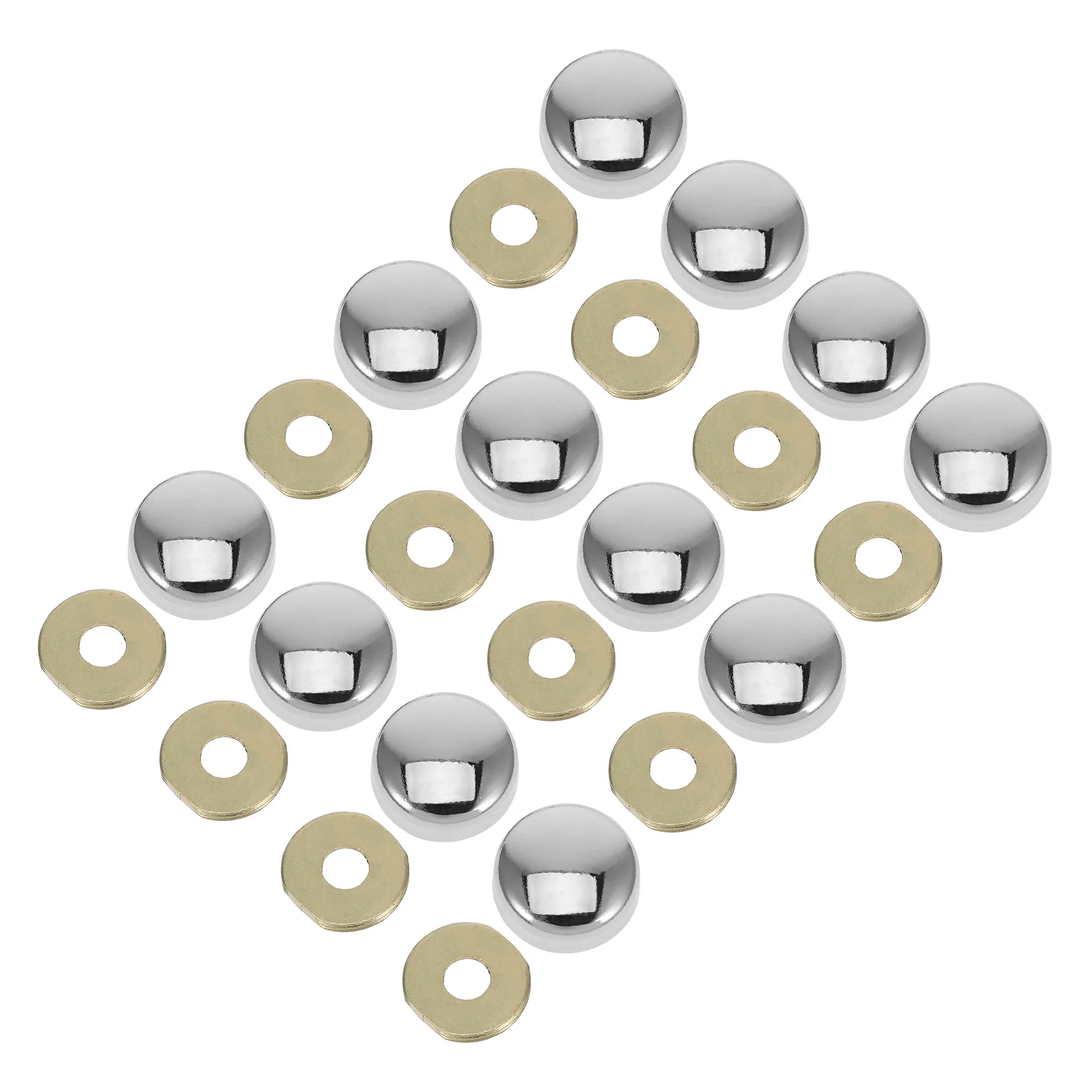 Juego de tapas de tornillos decorativas con arandela, cubierta roscada para puertas de muebles, ventanas, tapa de perno de expansión, Hardware de acabado suave, 1 Juego