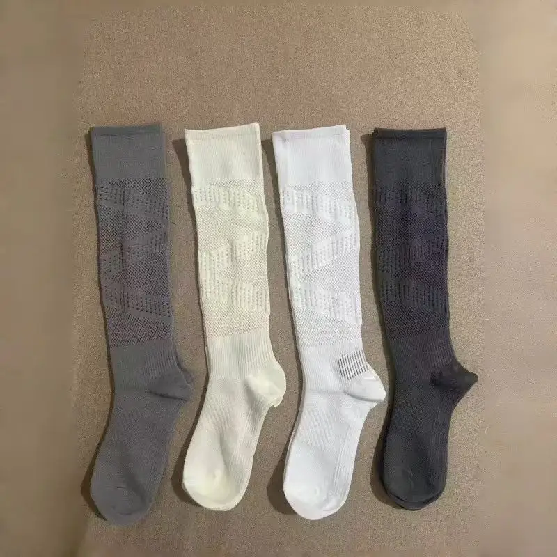 Women's Spring and Summer Calf Sports Socks Ultra-Thin Hollow micro Pressure Breathable Mesh Running Cycling Fitness Women