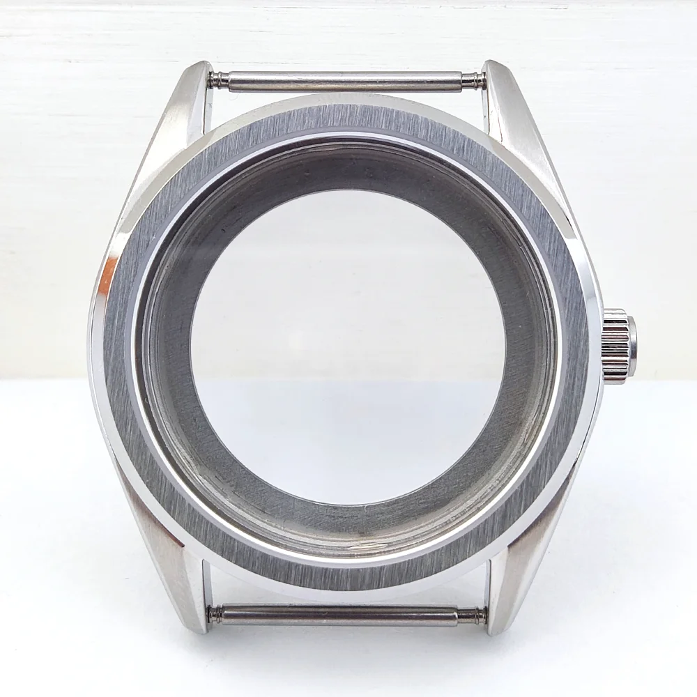 NH35 حافظة 39 مللي متر حافظة ساعة رجالي فاخرة الياقوت الزجاج مقاوم للماء يناسب 31 مللي متر حافظة الطلب NH35 NH36 حركة