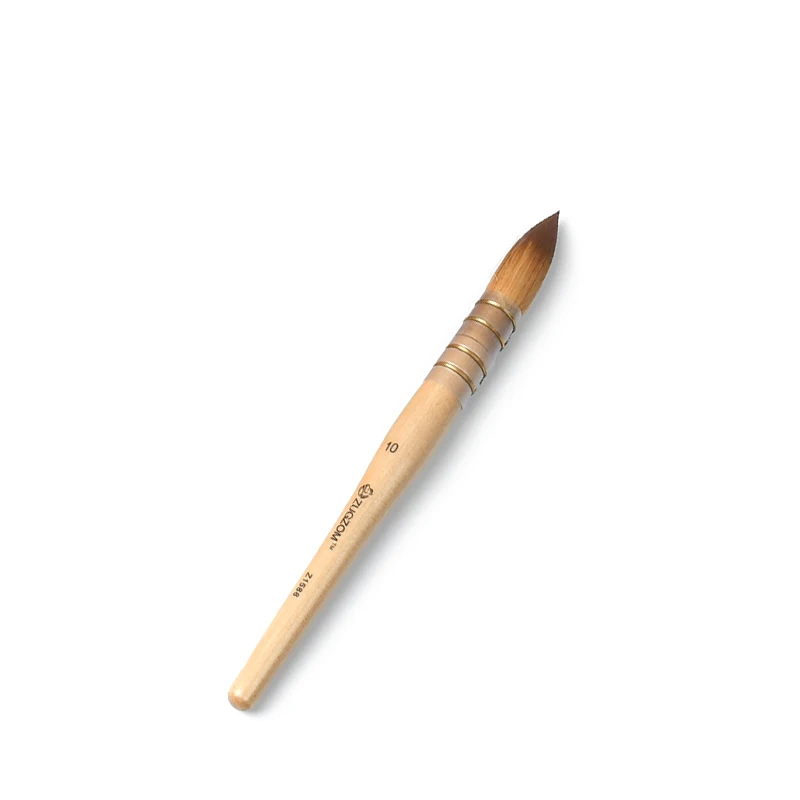 Große Qualität runde Taklon Haar Aquarell Acryl Kunst liefert Pinsel