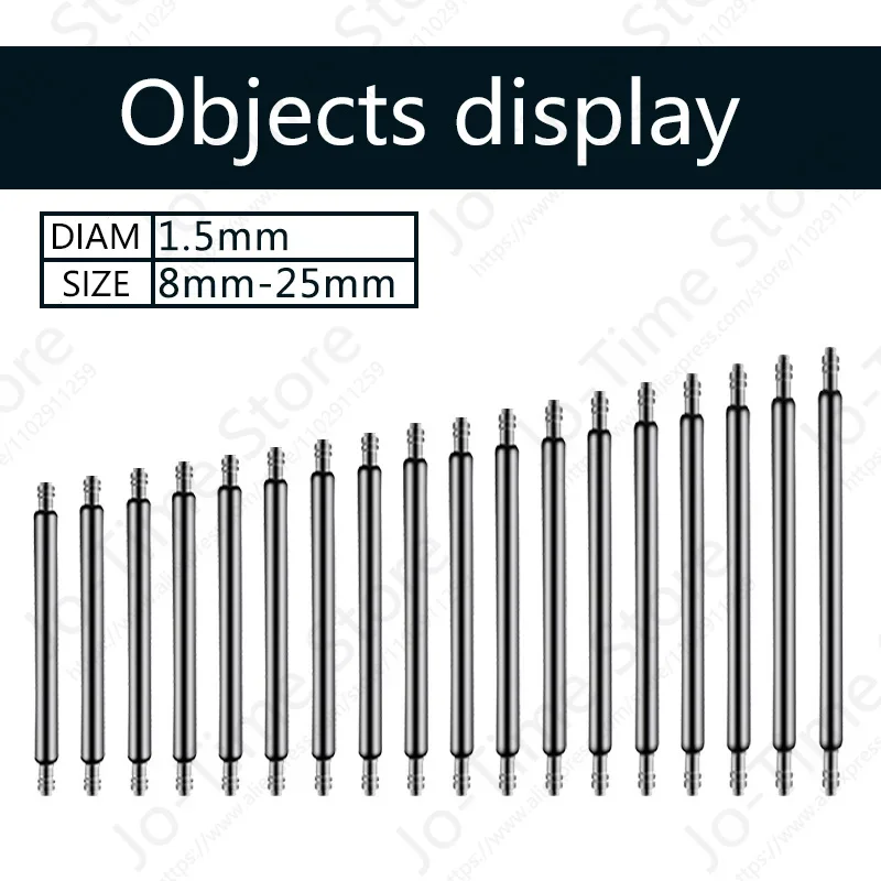 360pcs Stainless Steel Metal Watch Spring Bars 8mm-25mm Strap Belt Repair Tools Watchband Accessories Set