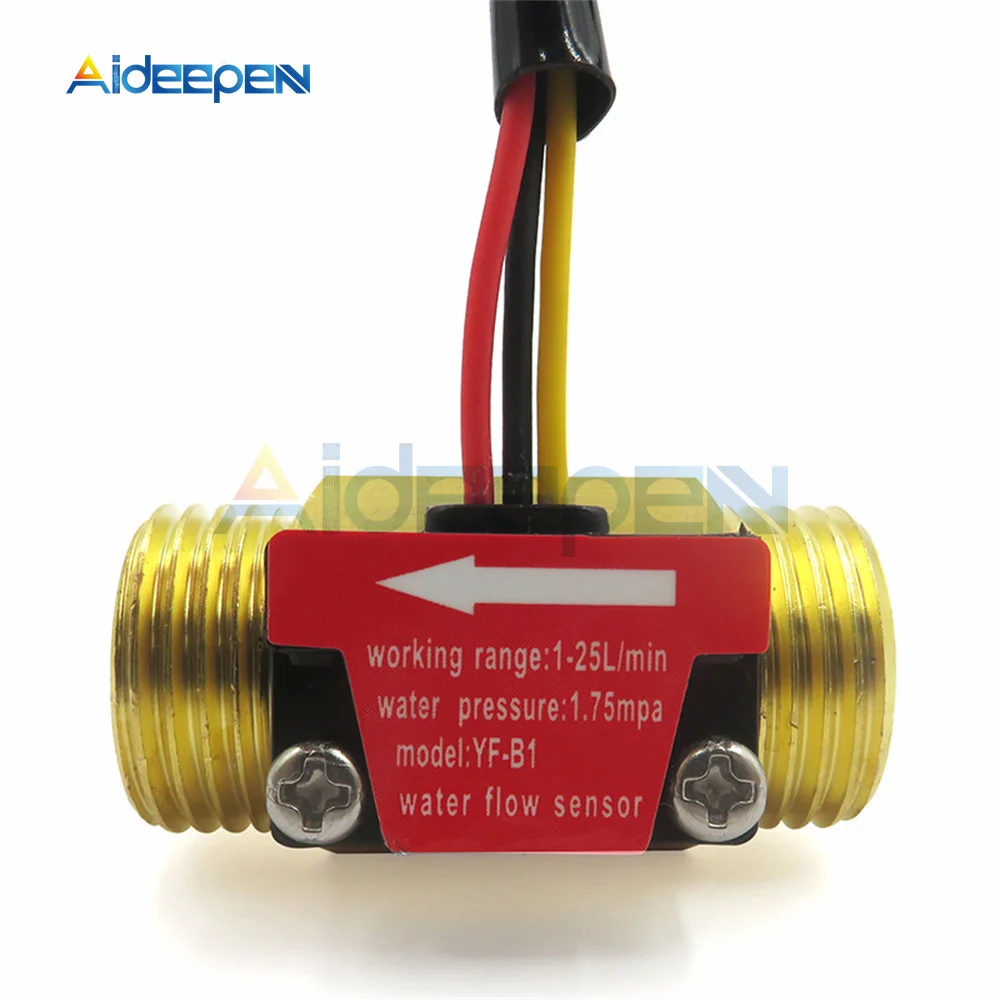 Imagem -03 - Sensor de Fluxo de Água Sensor Salão Interruptor de Sensor Industrial Medidor de Fluxo de Água 125l Min 1.75mpa Pressão de Água Yf-b1 Dc518v g1