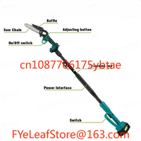 3000W 6 Inch Telescoping Pole Electric Chainsaw 2 IN 1 High Branch Garden Pruning Power Tool For Makita 18V Battery