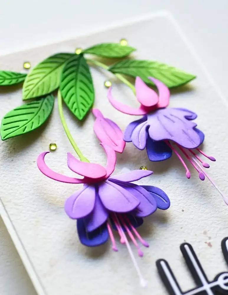 Lavish Fuchsia Stem Metal Cutting Dies New Arrival 2024 DIY Molds Scrapbooking Paper Making Die Cuts Crafts Template Handmade