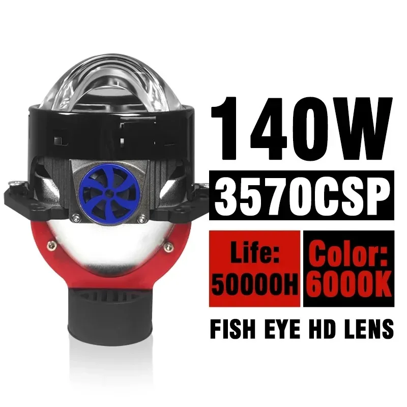 

3 Inch Bi LED Projector Headlight with Halo Ring Laser Lens Dual Beam High Low Beam All in One Car LED Lamp Retrofit