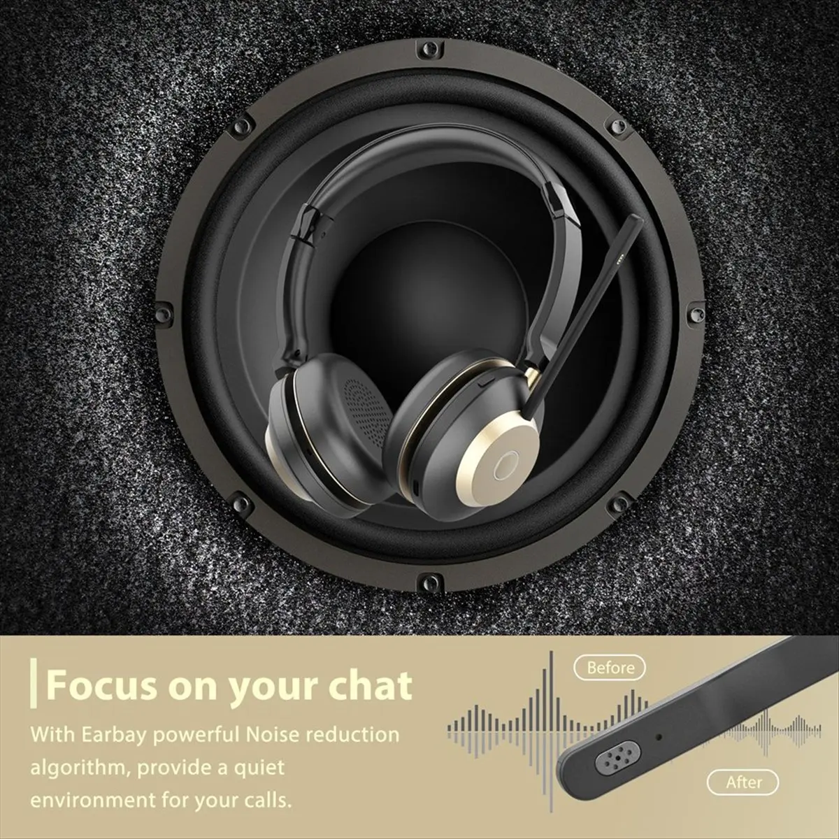 【▶♦△POPULAR PICK】 Double-Sided Head Mounted Noise Cancelling Bluetooth Wireless Communication BT882C Replace Microphone Pole