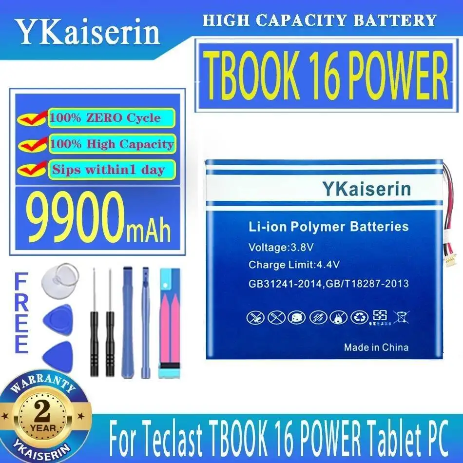 

For Teclast Tbook 16 Power Tbook16 Tablet PC Laptop Battery Lightweight 9900Mah