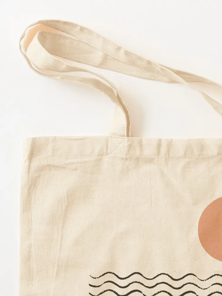 حقيبة حمل برسومات الشاطئ من Sun Wave Beach، حقيبة كبيرة للنساء، حقائب تسوق مخصصة قابلة لإعادة الاستخدام، حقائب تسوق