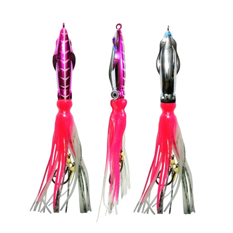 60g, 100g, 150g, 200g Skirted Octopus Lure – Slow-Pitch-Jigging-Trolling-Köder für Salzwasser-Tiefseefischen – Detail 8
