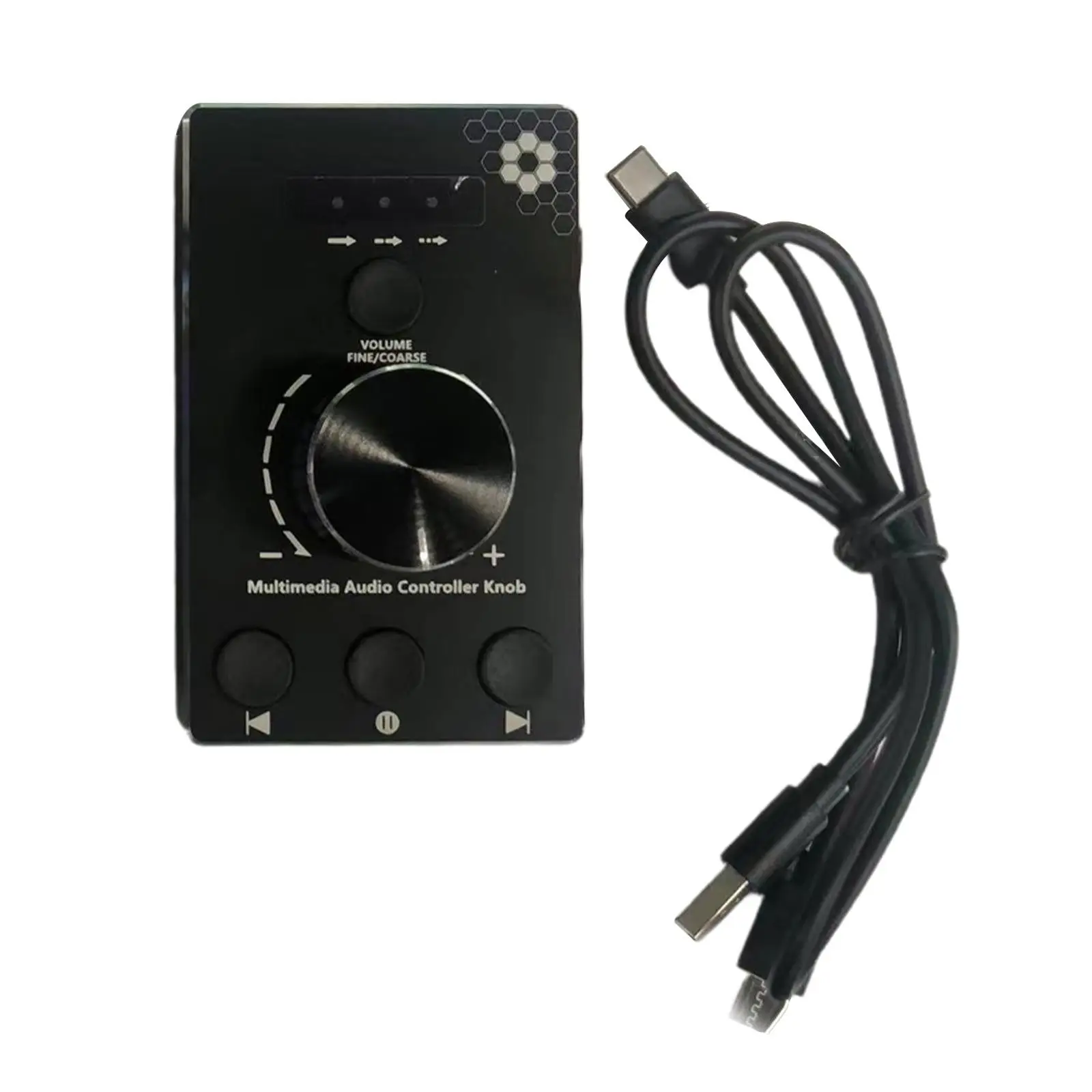 USB Volume Control Knob 3 Control Modes Mute Computer Speaker Controller Support Win7/8/10/ Adjuster Mini Portable