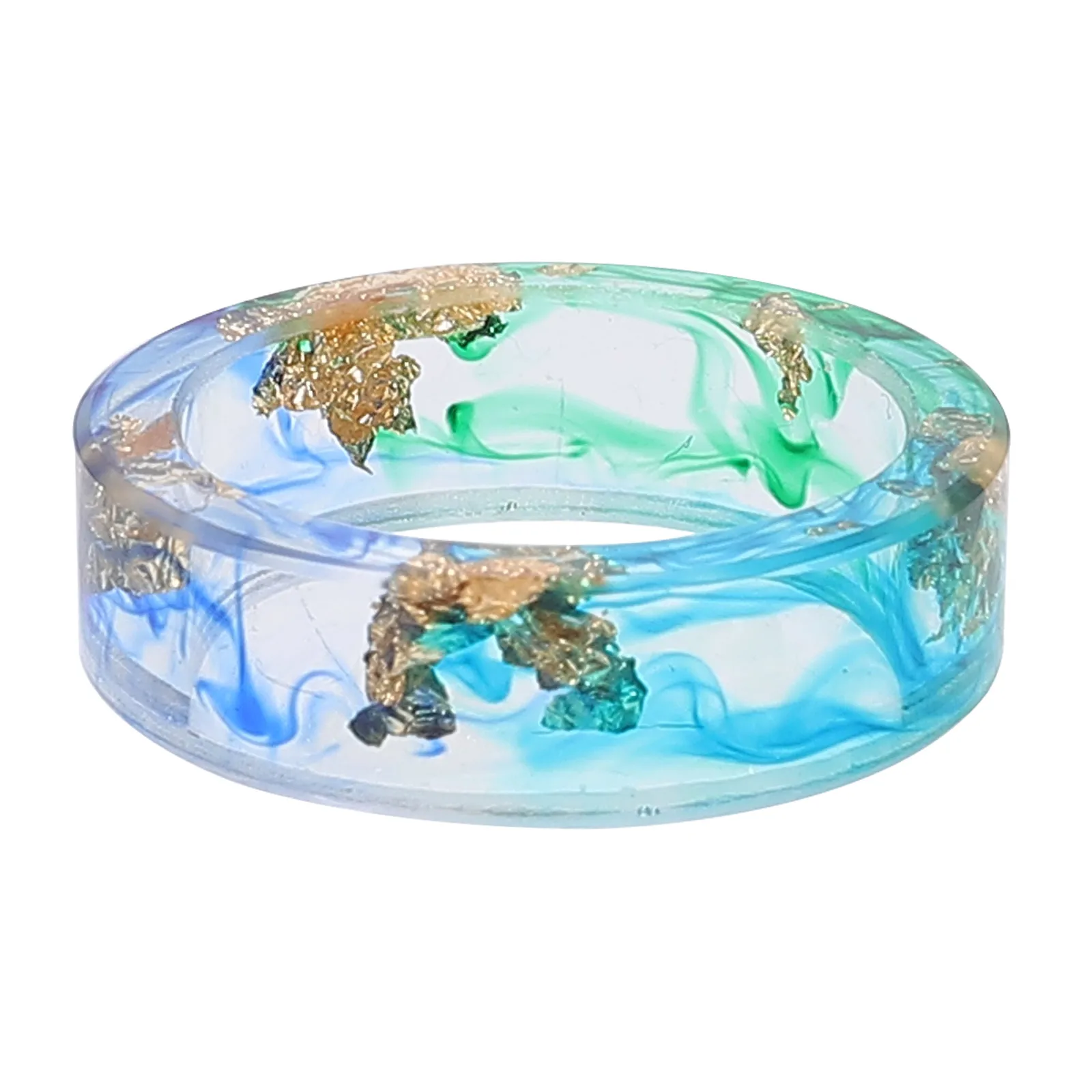 

Resin Gold Foil Decor Finger Creative Small and Fresh Jewelry Leaf Fashion Accessory