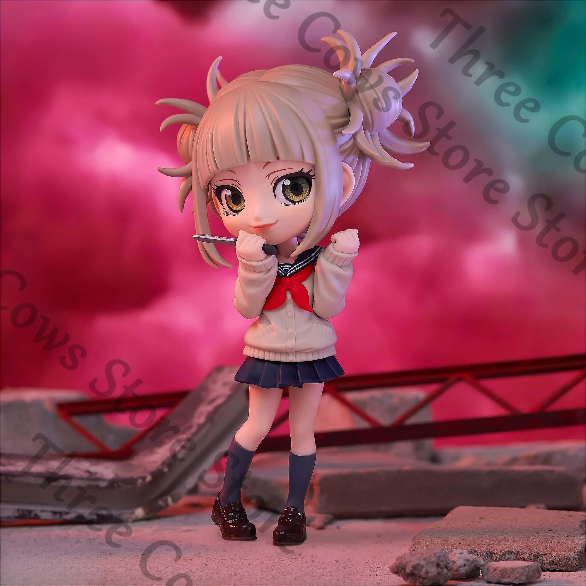 

Anime My Hero Academia Toga Himiko Cosplay Cartoon Figures Model Accessory Garage Kits Desktop Ornament Mascot Collection Gift