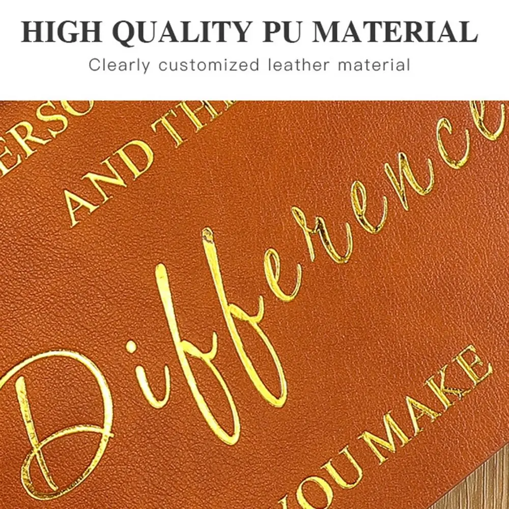 80 Sheets A5 English Notepad English Horizontal Line Loose-leaf Notebook Soft PU Leather Cover Portable Diary Student