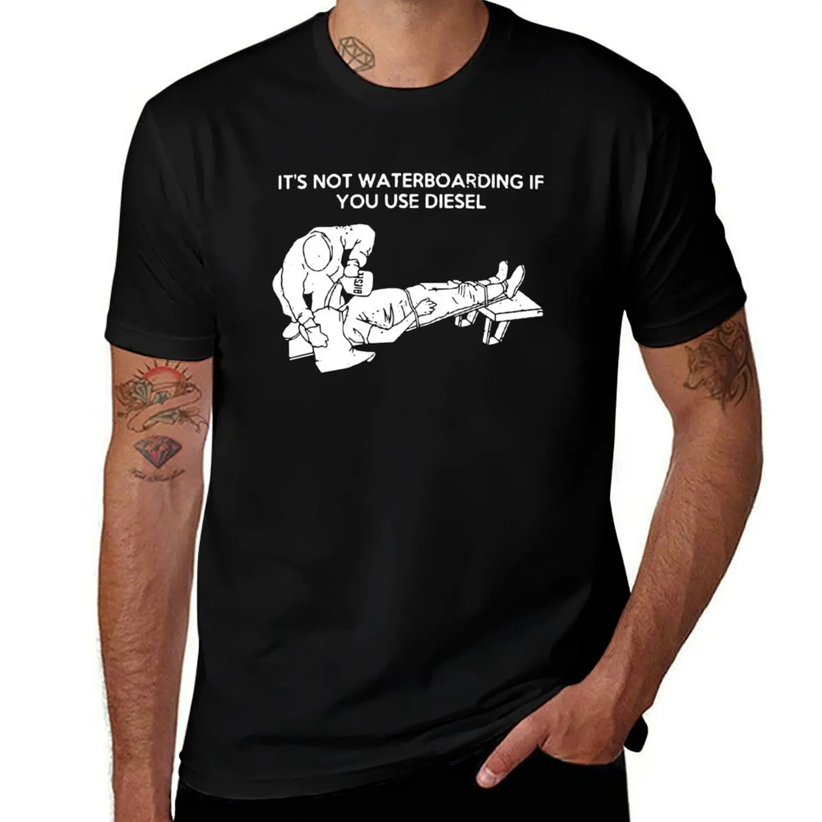 It&Rsquo;S Not Waterboarding If Y-O-U Use 2 T-Shirt Trendy Pattern for Men T-Shirt