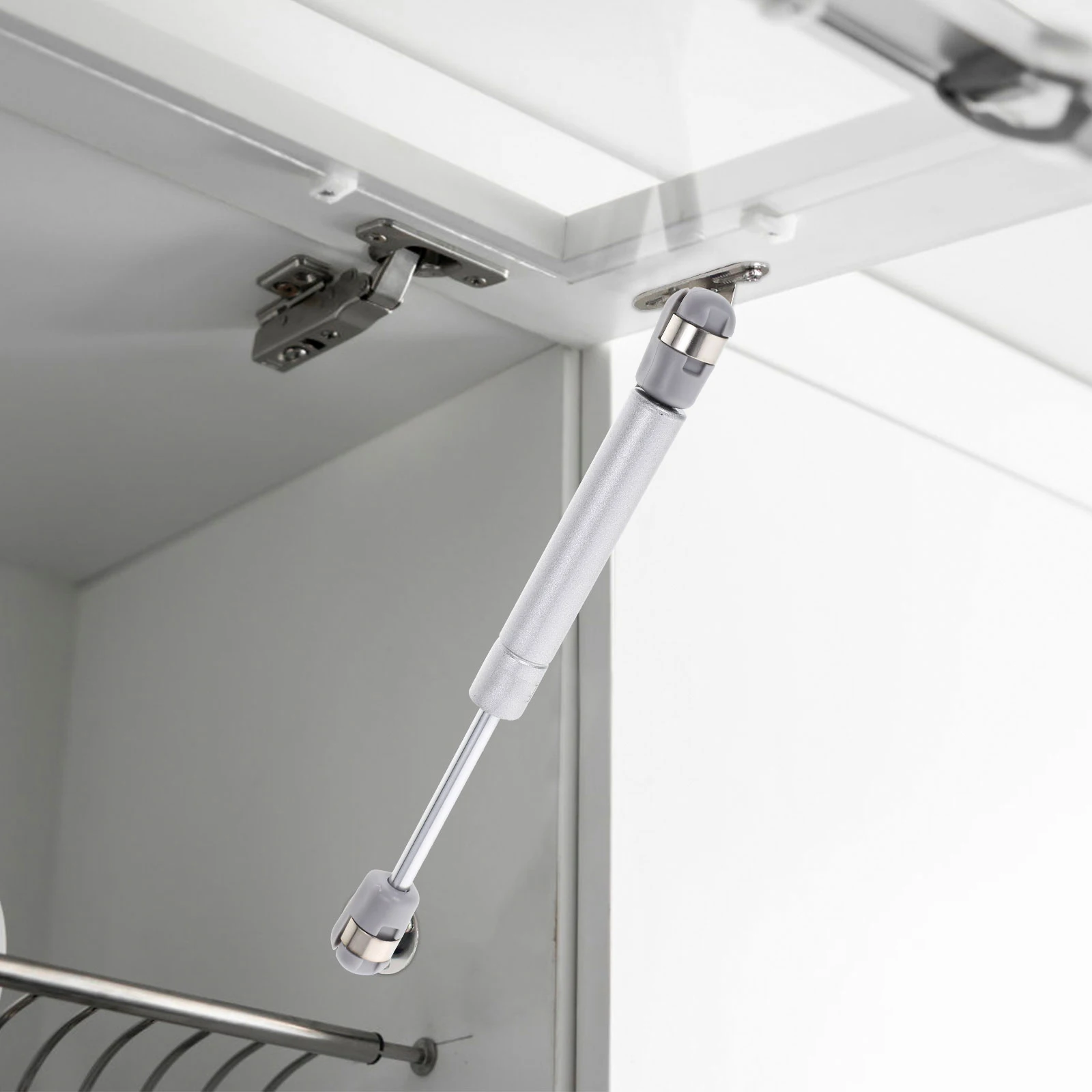 

2 Pcs Cabinets Air Rod Lift up Soft Close Hinge Cupboard Kitchen Hinges Lid Stay