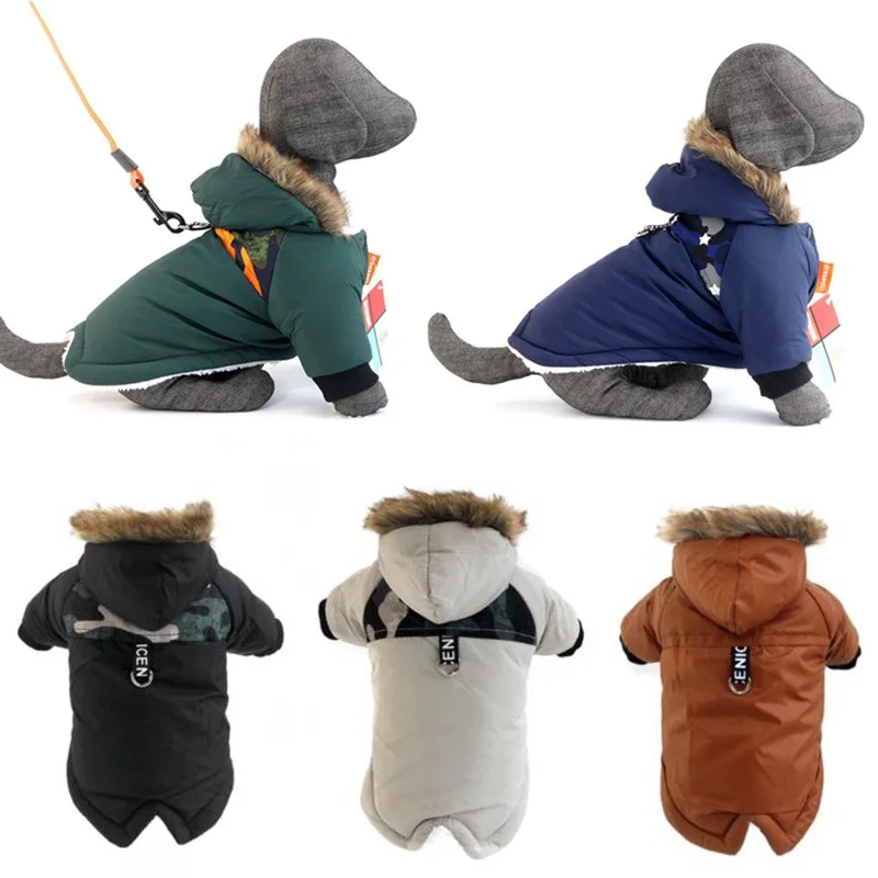 Pet Dog Clothes Winter Warm Waterproof Jacket For Small Dogs Pets Puppy Costume French Bulldog Outfit Coat Chihuahua Clothing