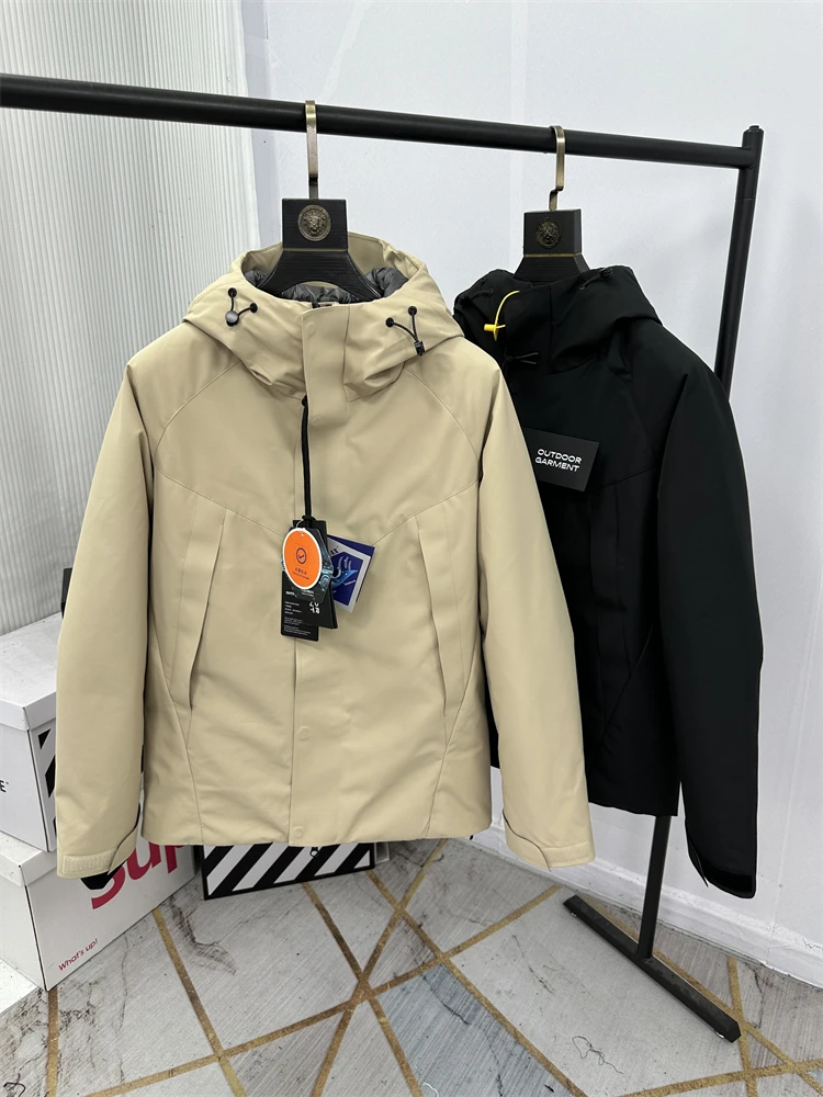 

Мужская утепленная куртка High Loosen Down Jaet для активного отдыха, городской стиль, из ткани с антистатическим эффектом, теплая, стандартной длины