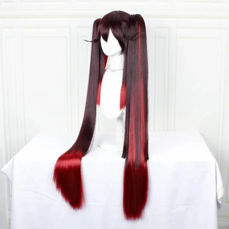 Genshin Impact Hugai Cosplay Perücke Anime Spiel Hu Tenon Chinesischer Stil Kostüm Requisiten Halloween Hut Cosplay Figuren Weihnachtsgeschenk