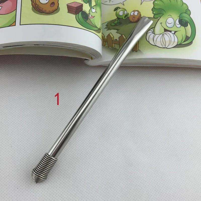 Yerba Mate Tea Spoon Stainless Steel Straw Spoon Reusable Juice Drinking Straws Tea Filter Spoon Spiral Head Mate Tea Spoon