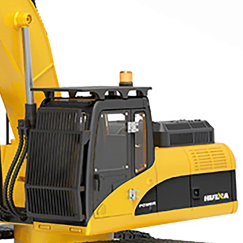 

Новый металлический обновленный экскаватор HUINA 580 1/14, строительная модель автомобиля, электрический шаровой захват, вращающийся на 360° сдвижной коготью, звуковые огни, игрушка