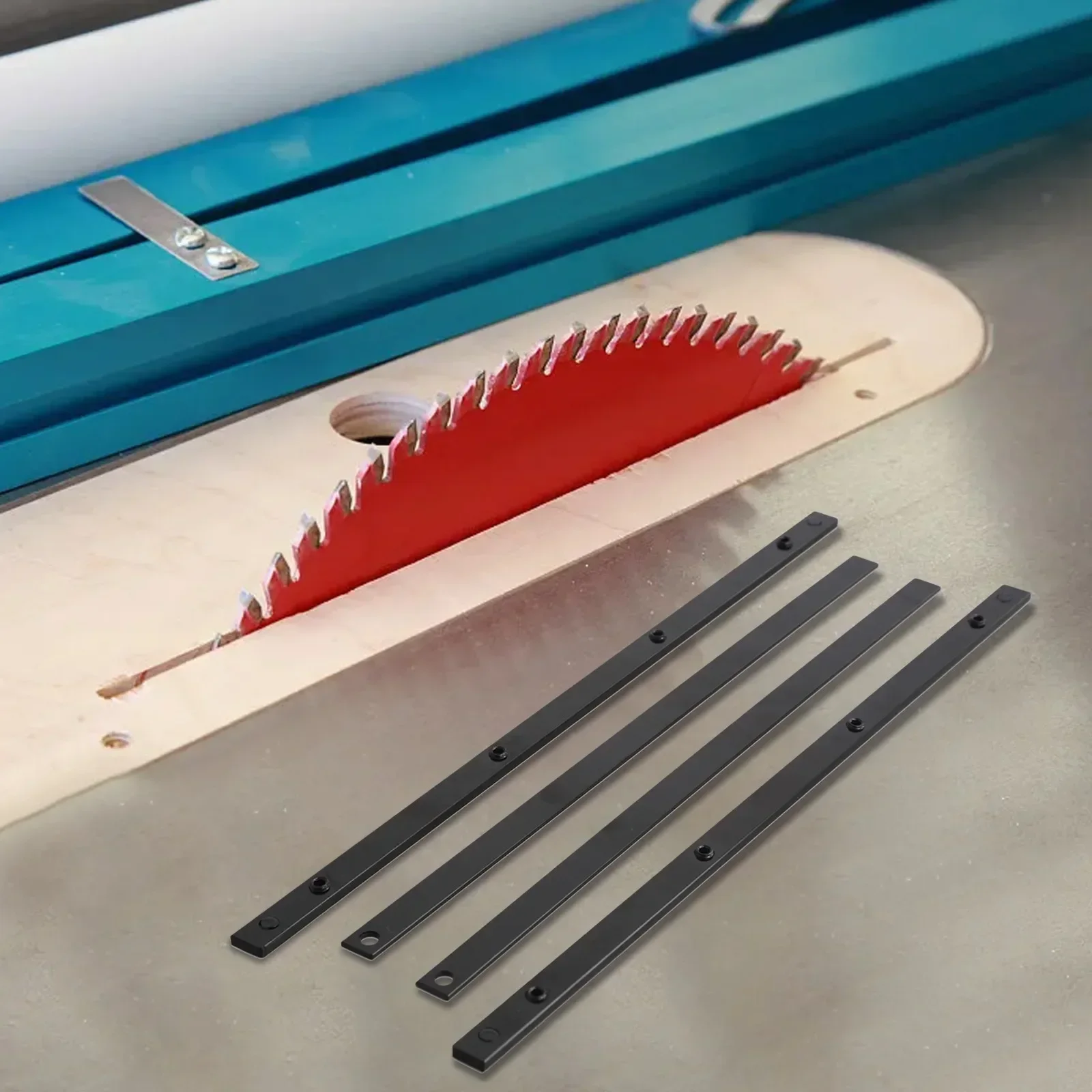 Black Guide Rail Connector Guide Rail Connector For Track Saw Long Cuts Kit Metal Construction Replacement For Damaged Parts