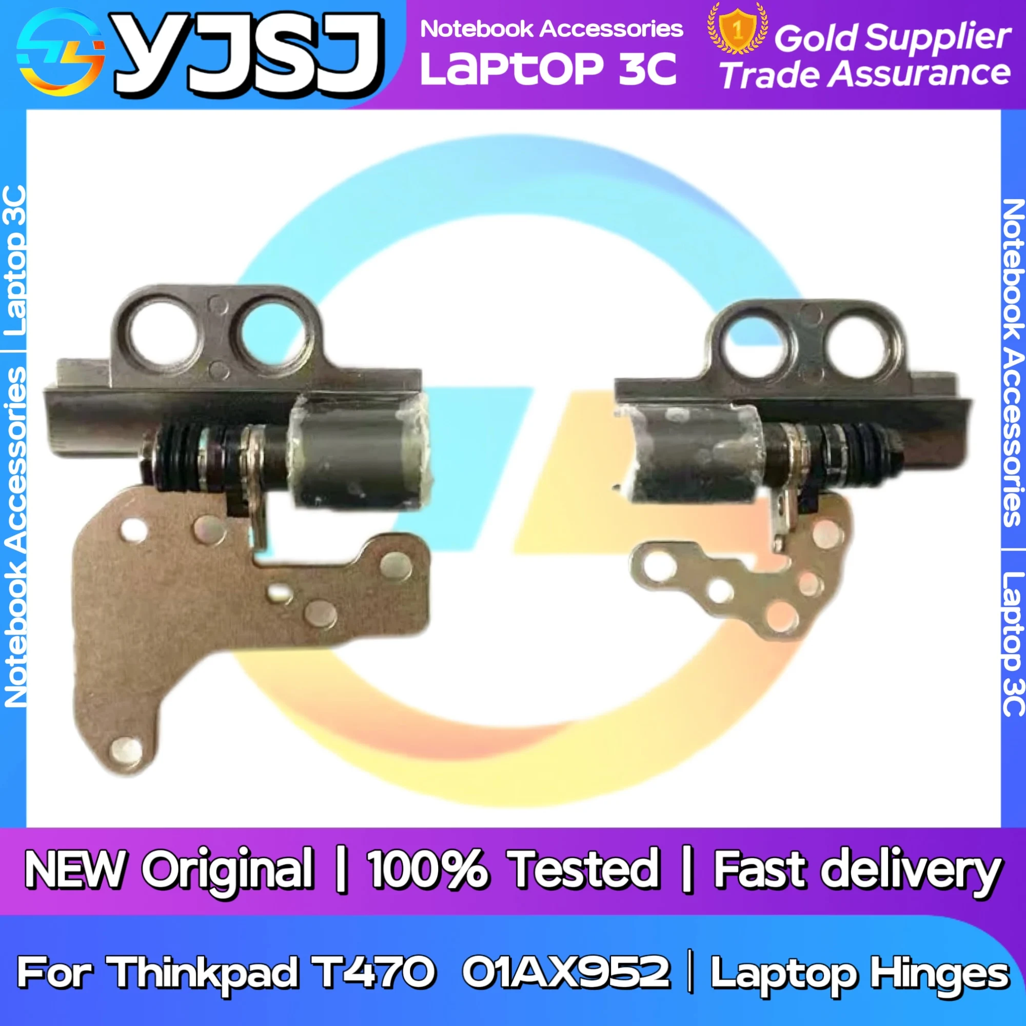 

New Original Laptop Notebook Hinges For Lenovo Thinkpad T470 t475 LCD Screen Hinge 01AX952 built-in left and right Hinges