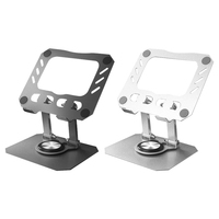 New Foldable Tablet Stand Aluminum Alloy 360 Degree Rotation Laptop Bracket Non-Slip Portable Computer Base Stand Working