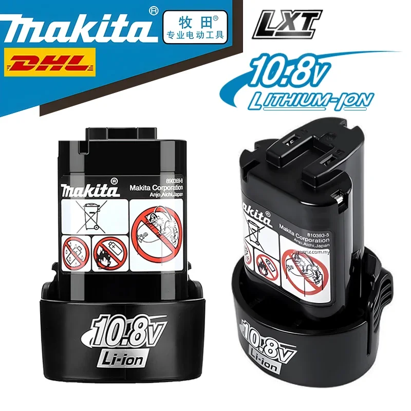 

Makita 10.8V battery, charging replacement tool battery, 10.8 V, 12V, BL1013, BL1020, BL1030, TD090D, battery for power tools