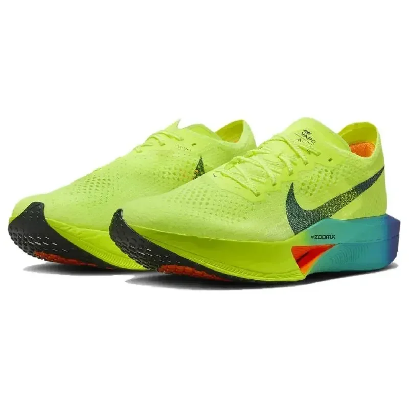 Nike ZoomX Vaporfly Next% 3 فولت الأصلي للرجال والنساء ماراثون احذية الجري لوحة الكربون منخفضة أعلى ضوء مريح DV4129-700