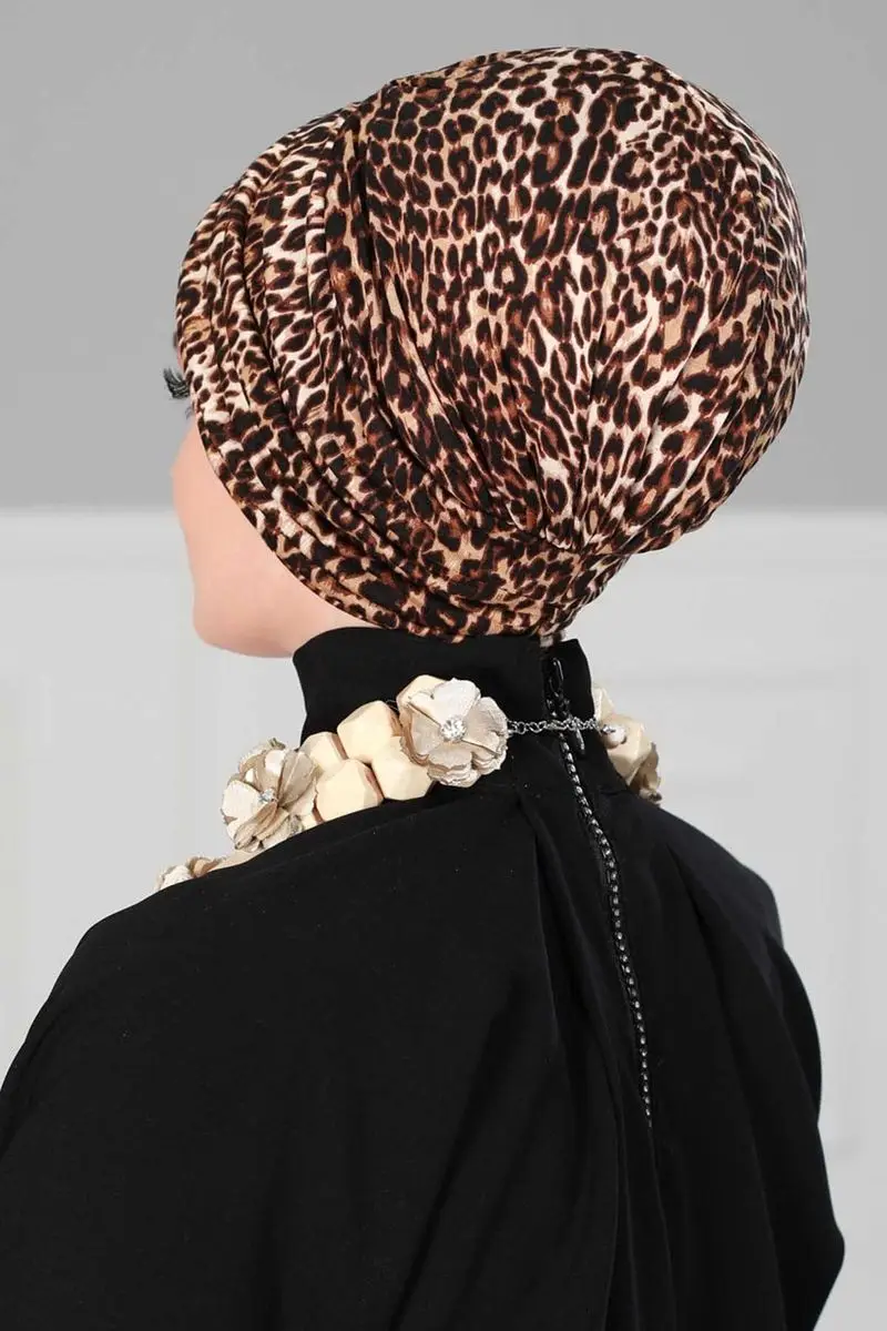 Plissee gekämmte gemusterten Knochen leopard muster