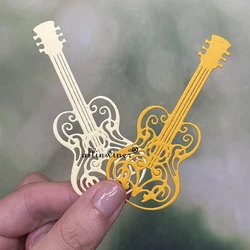 Gitara notatka dekoracja wykrojniki do metalu szablony wycinane dla majsterkowiczów Scrapbooking papier do albumu tłoczenie kartek