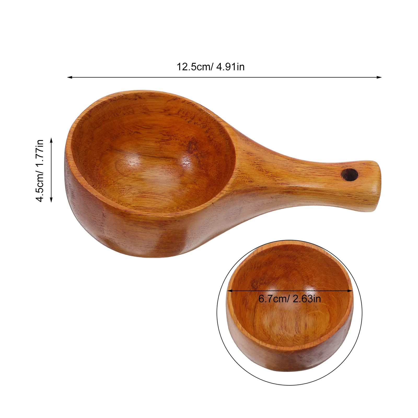 Large Wooden Water Ladle for Bath Sauna Spa Accessories Bath Time Scoop Bathroom Water Scooper Wooden Salt Scoop Multipurpose