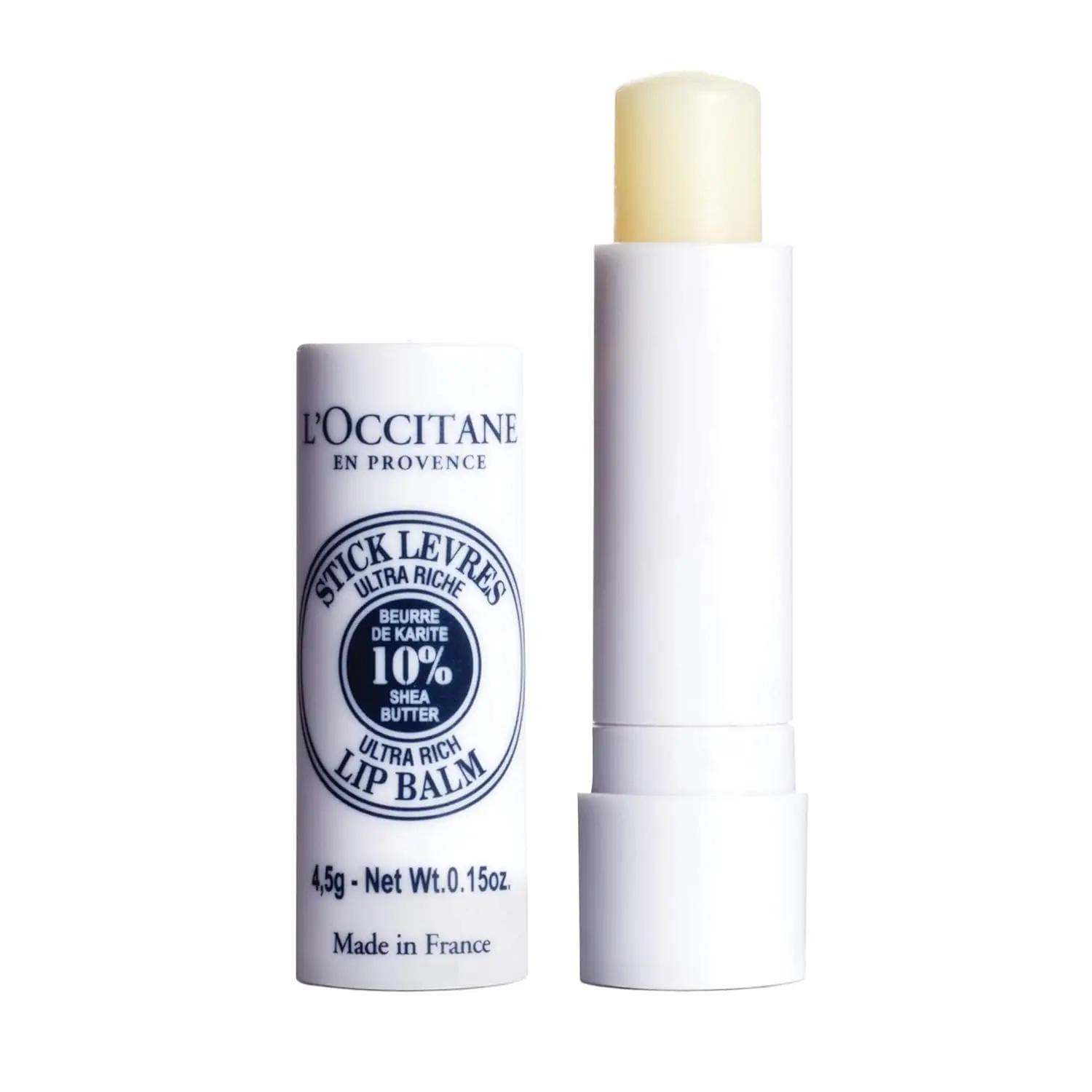 

L'OCCITANE 10% Бальзам для губ с маслом ши: увлажняет сухие губы, скручивает, пчелиный воск и касторовое масло, без силикона